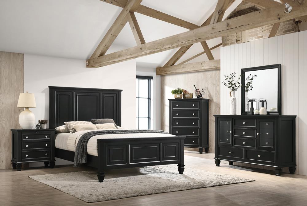 Sandy Beach 5-Piece Bedroom Set with High Headboard Queen image