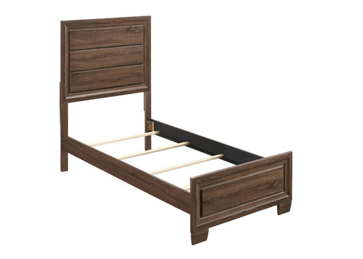 Brandon Twin Panel Bed Medium Warm Brown image