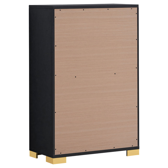 Marceline Bedroom Sets White & Black 4 & 5 Piece