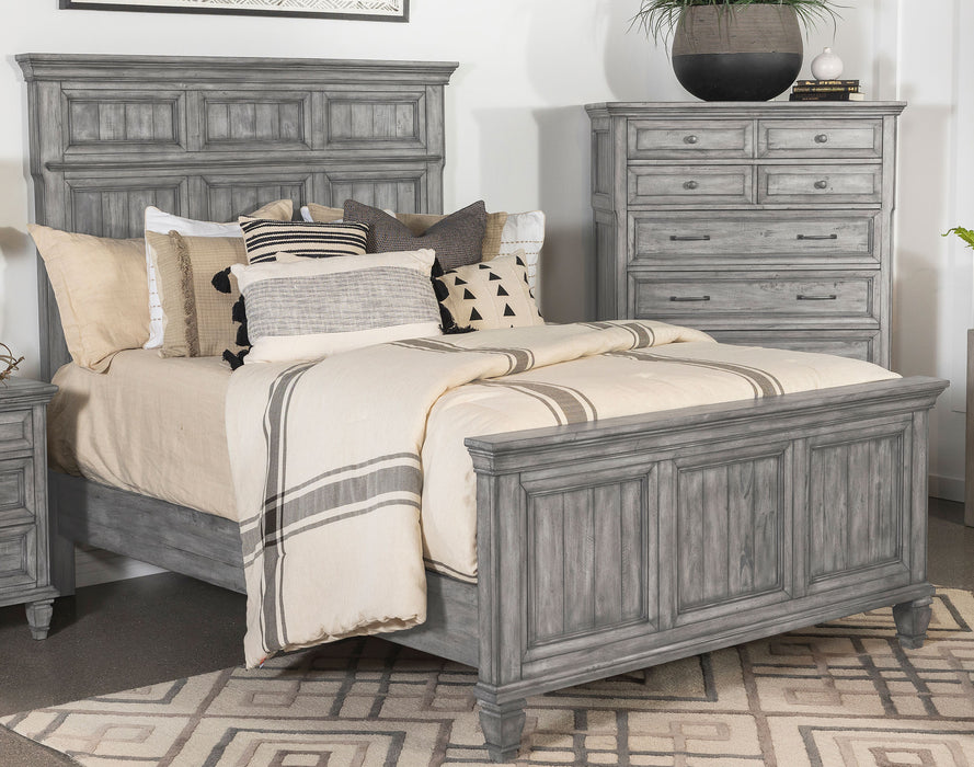 Avenue Panel Bed Grey