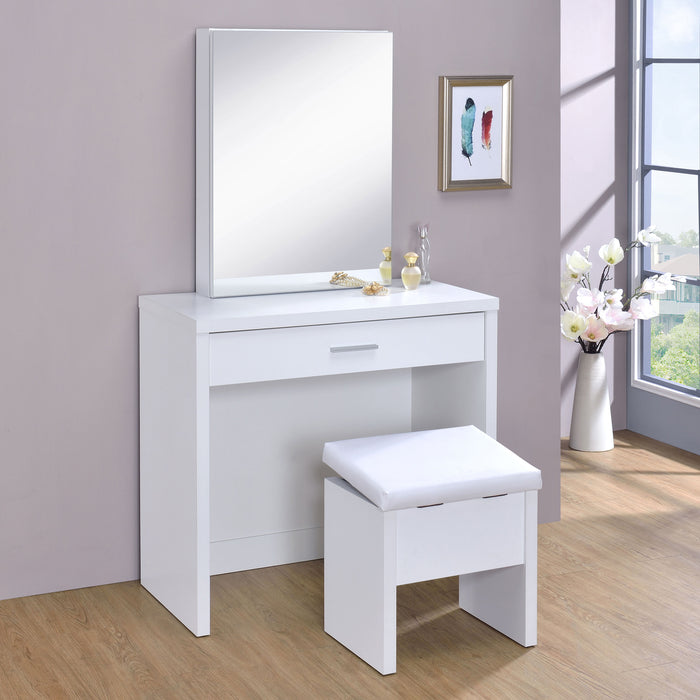 Harvey Makeup Vanity Table with Mirror and Stool