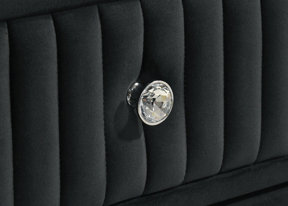 Ravenne Velvet Upholstered LED Dresser