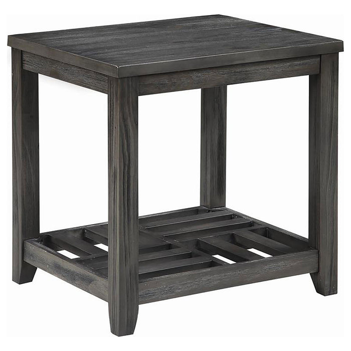 Cliffview 1-shelf Rectangular End Table Grey image