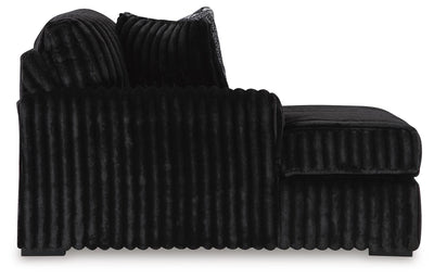 Midnight-Madness Sectional with Chaise