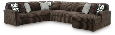 Midnight-Madness Sectional with Chaise