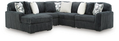 Midnight-Madness Sectional with Chaise