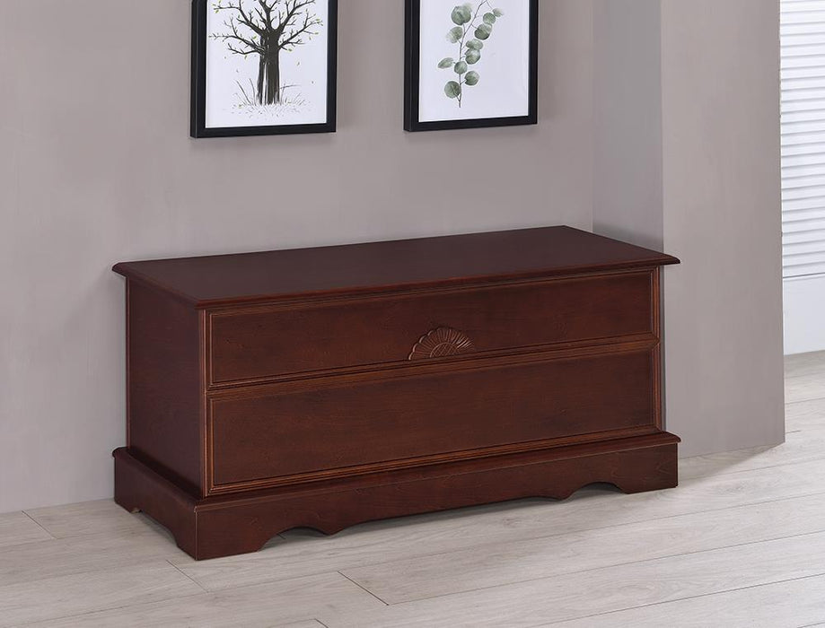 Paula Rectangular Cedar Chest Warm Brown