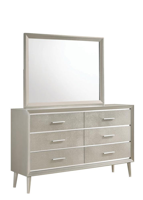 Ramon 6-drawer Dresser Metallic Sterling