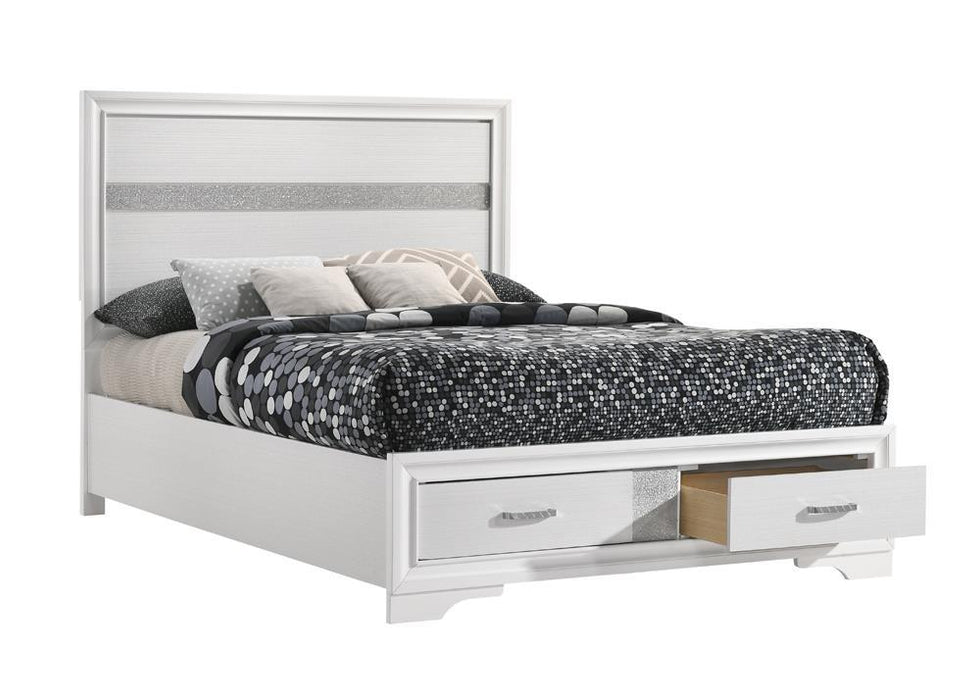 Miranda Full & Twin Storage Bed White