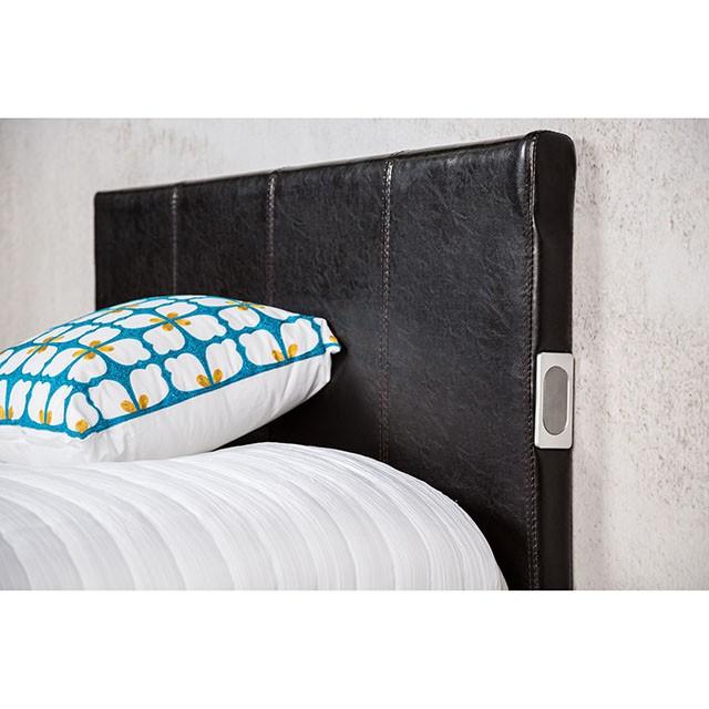 Evans E.King & Cal.King Bed Espressso, White, & Camel