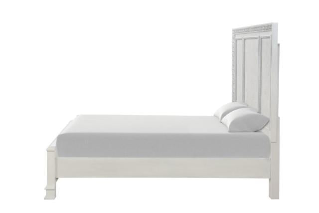 Stella Mia 4 Pc 5 Pc Queen Bedroom Set White & White