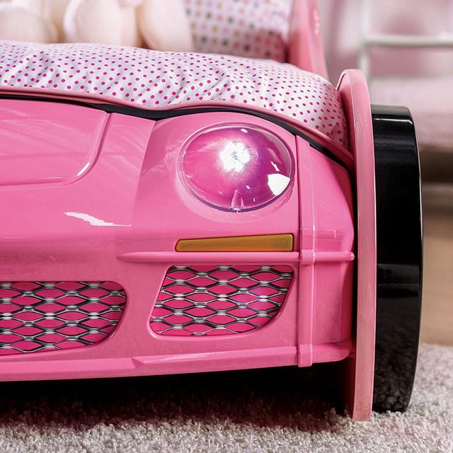 PRETTY GIRL CAR BED Twin Bed, Pink