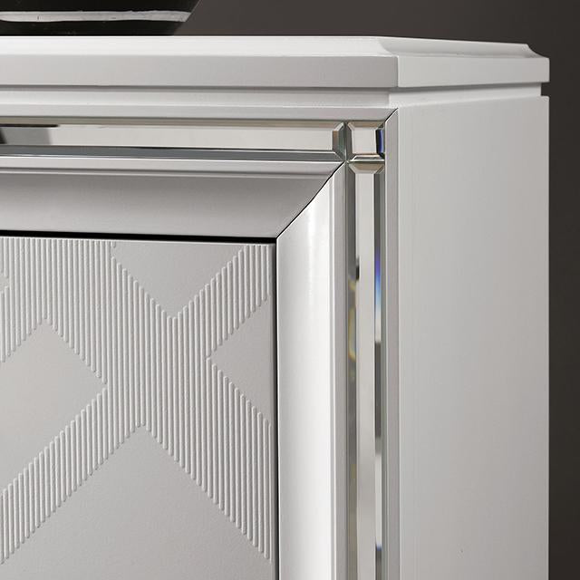 Emmeline 4 & 5 Piece Queen Bedroom Set Gray & White