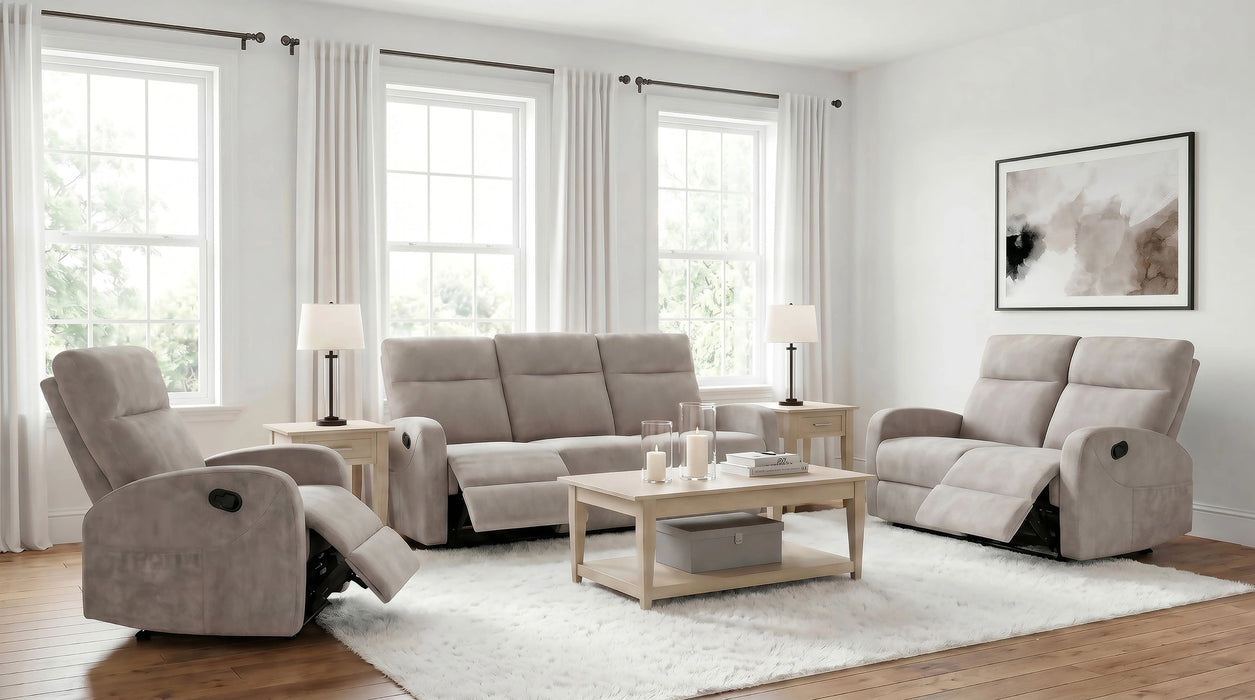 Hamilton Manual Reclining Sofa Set