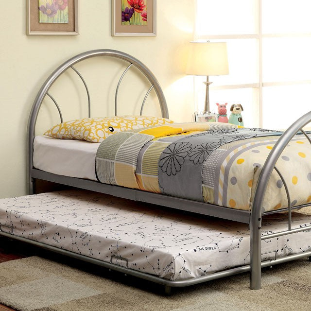 Rainbow Full Bed Black, White, Silver, Black, & Green